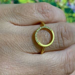 Madewell luster circle pave ring